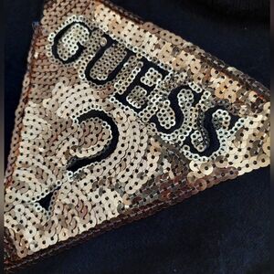 GUESS GOLD SEQUENCE Black tee for kids size 5